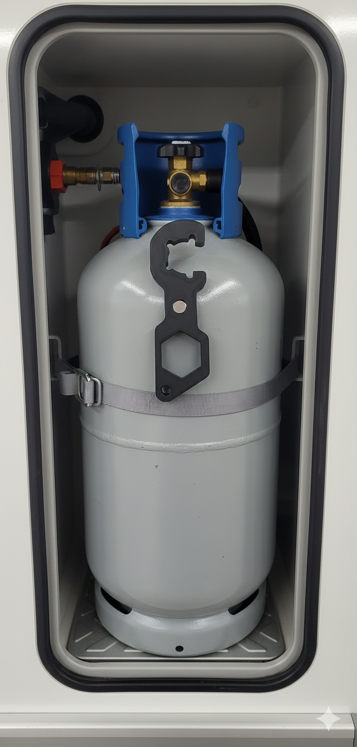 Magnetischer Gasflaschenschlüssel