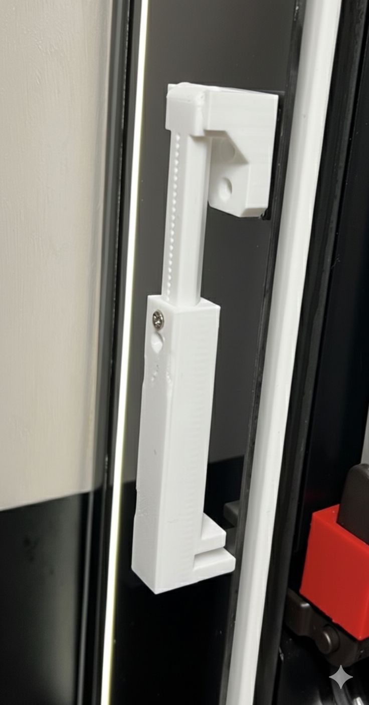 Sicherung für Glas-Abdeckplatten im Camper