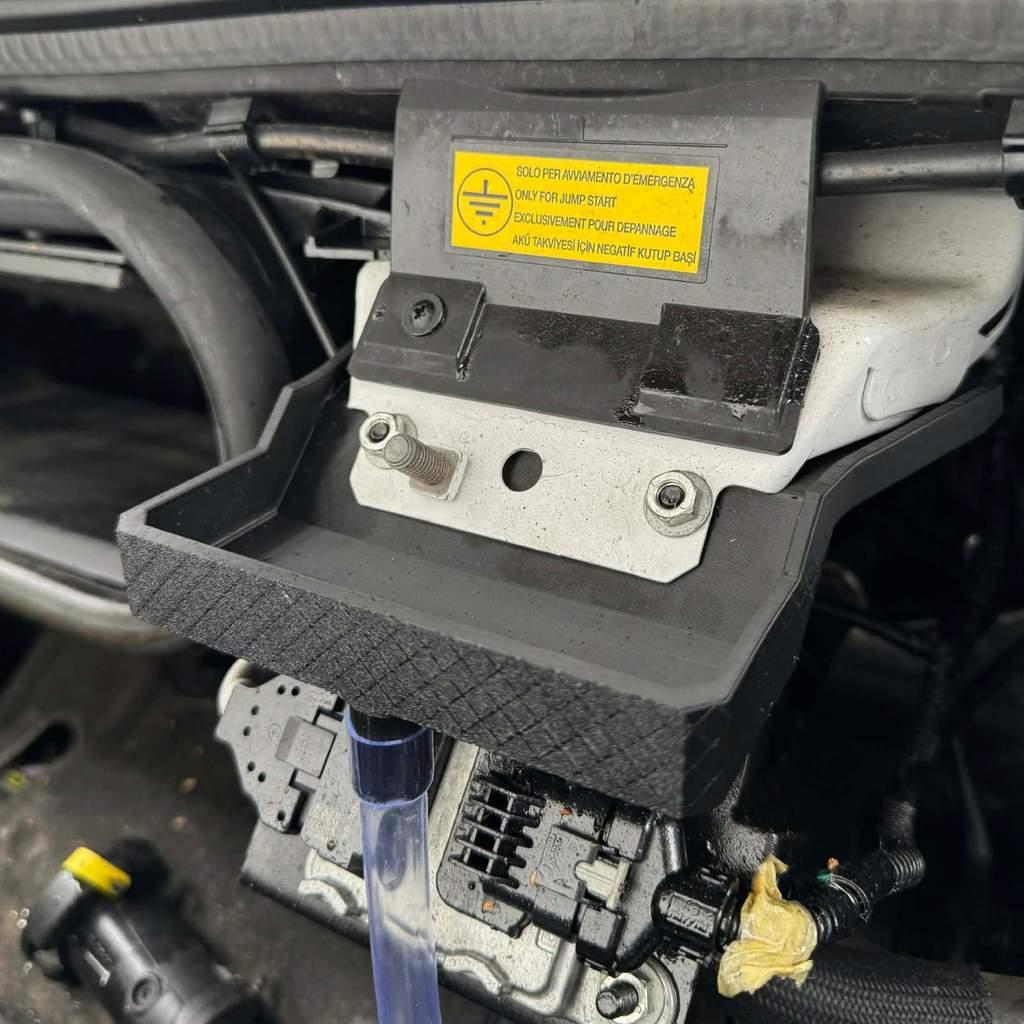 Auffangwanne Fiat Ducato eingebaut