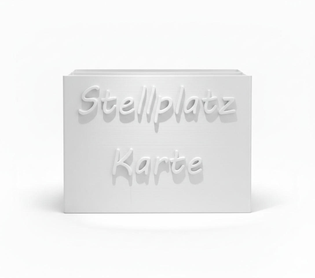 Stellplatzkarte Wandhalterung