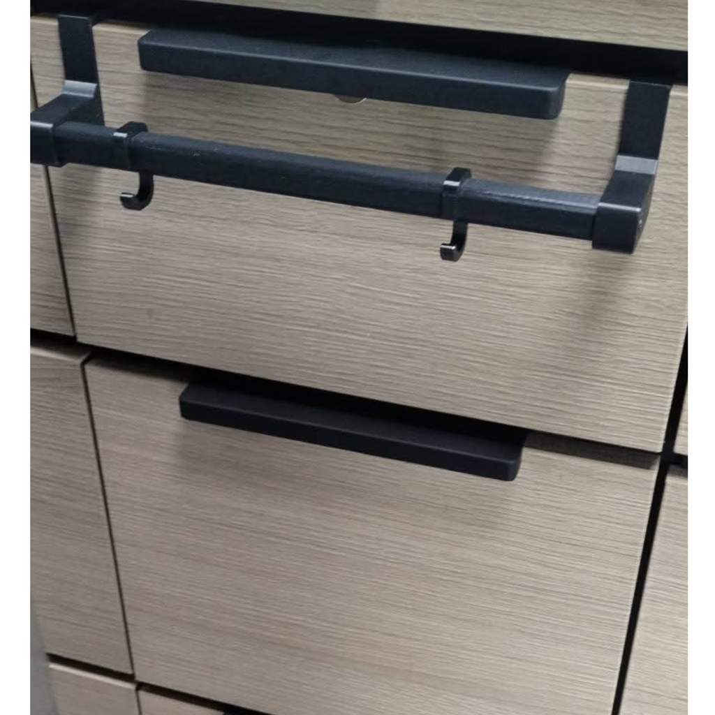 Küchenstange Detailfoto mit Haken