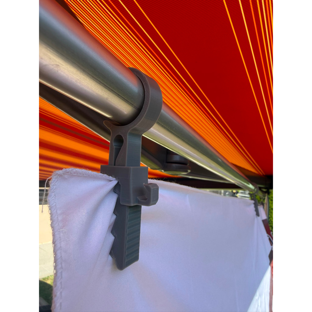Klammer Vorzeltstange mit Haken