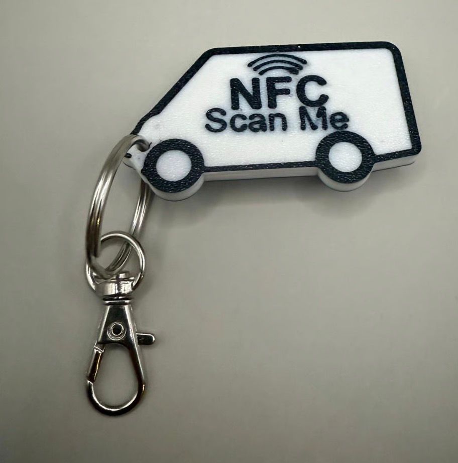 Schlüsselanhänger Camper mit NFC Chip