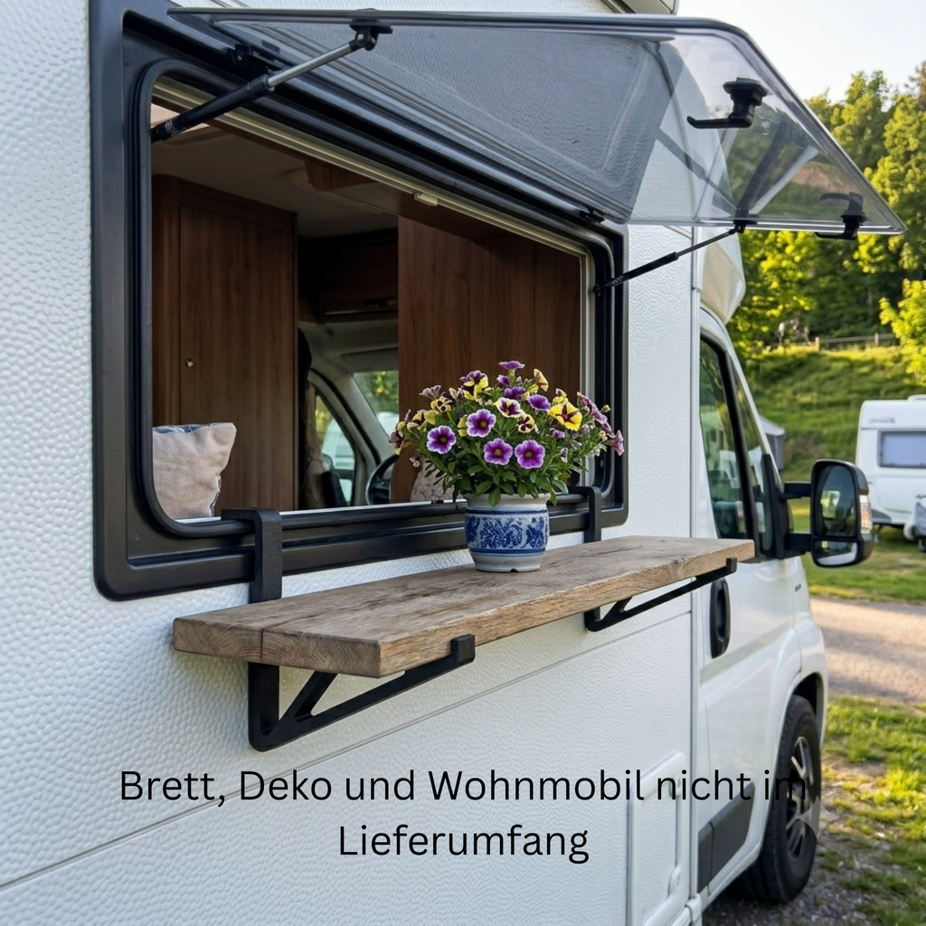 Outdoor Fensterbank mit Dekobeispiel