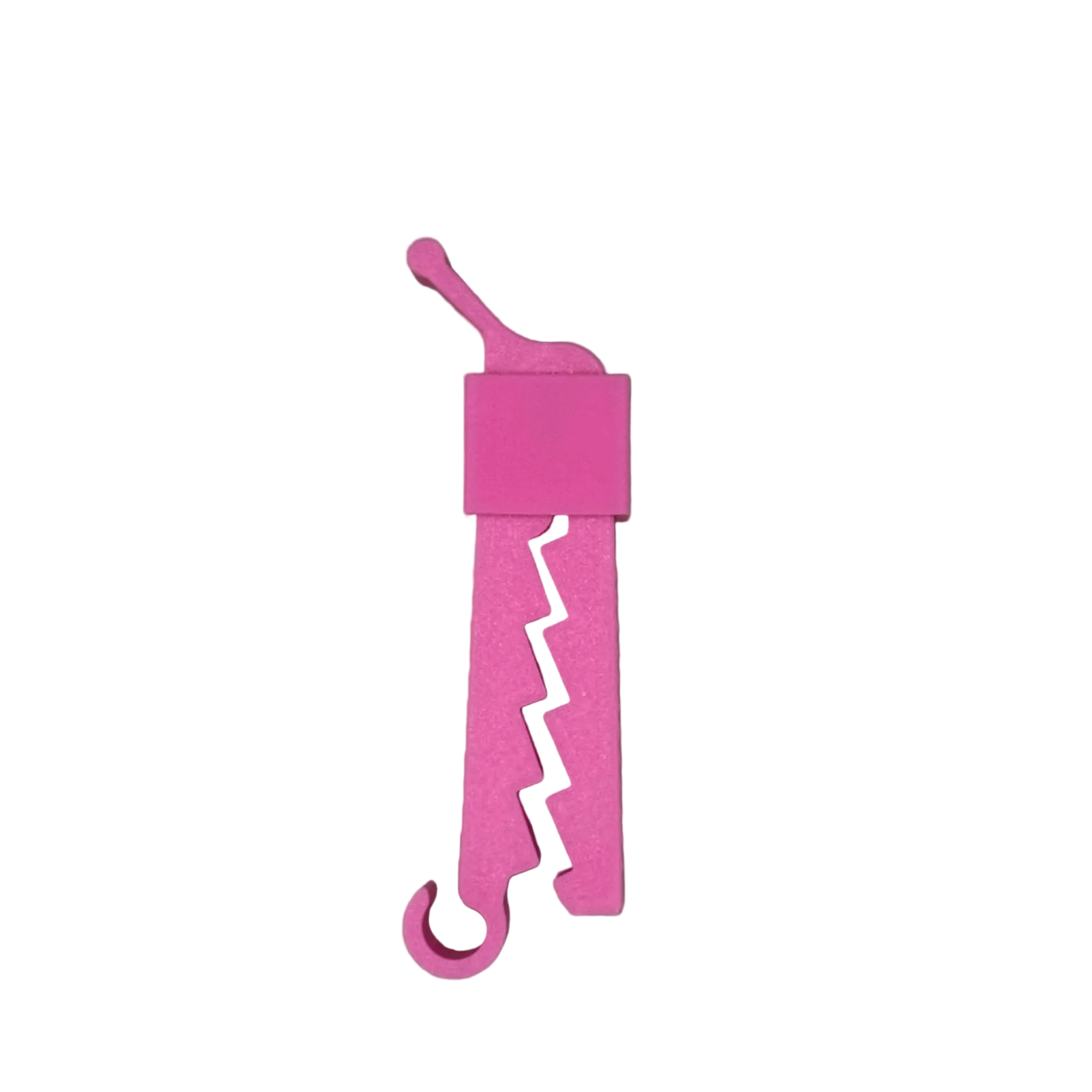 Markisenklemme mit Zacken pink