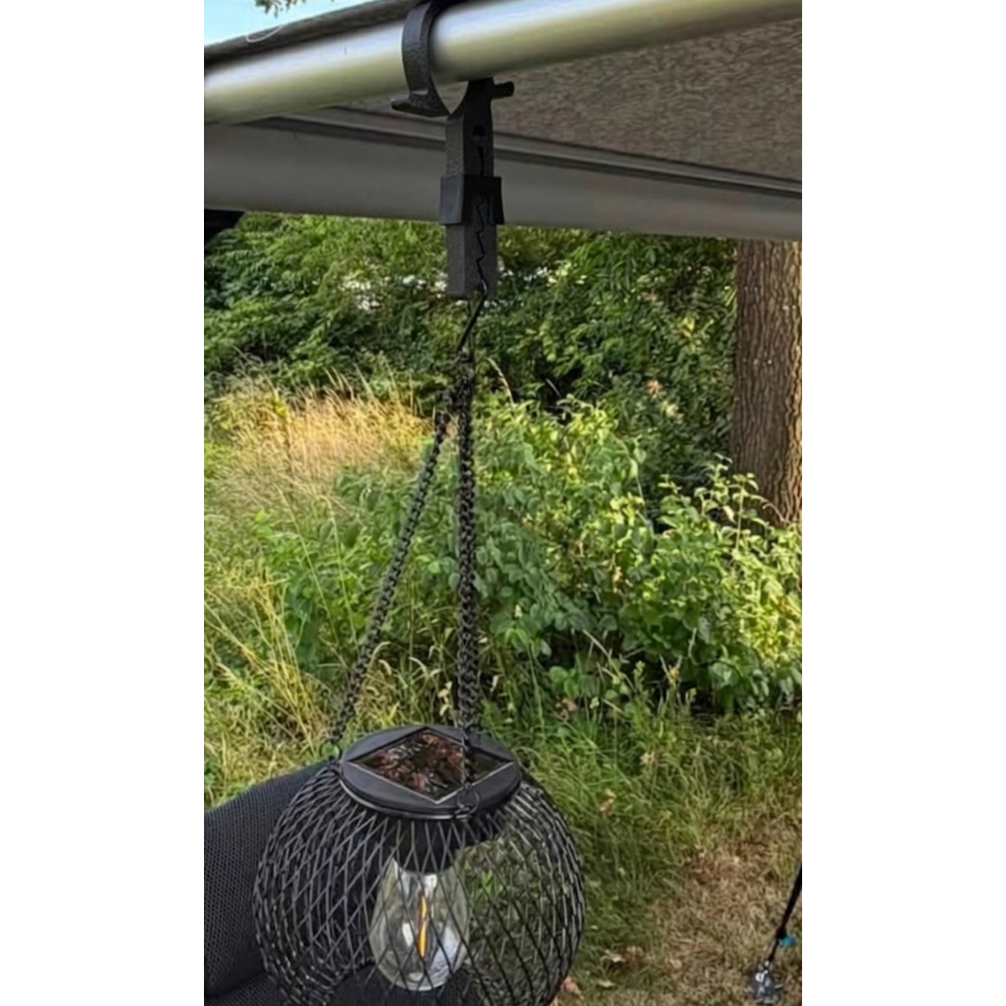 Schnappiklammer für die Thule Rafterstange mit Lampe