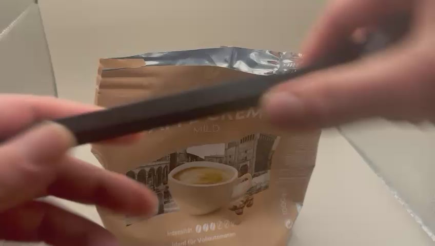 Video verschliessen des Kaffees mit Verschluss